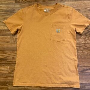 Orange Carhartt Pocket Tee